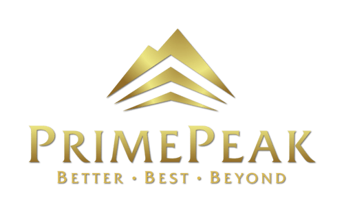 primepeak logo inversed